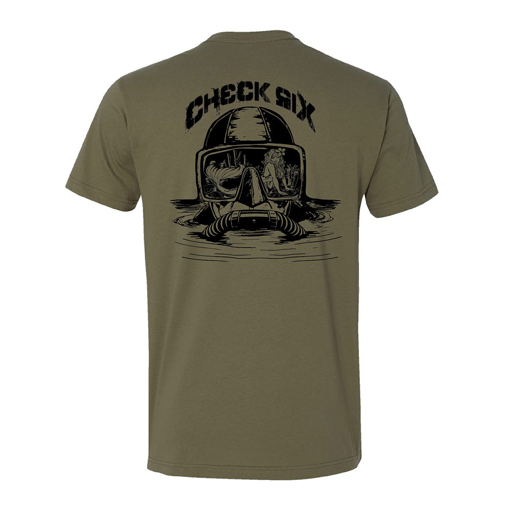 Check Six With Scuba Mask T-Shirt