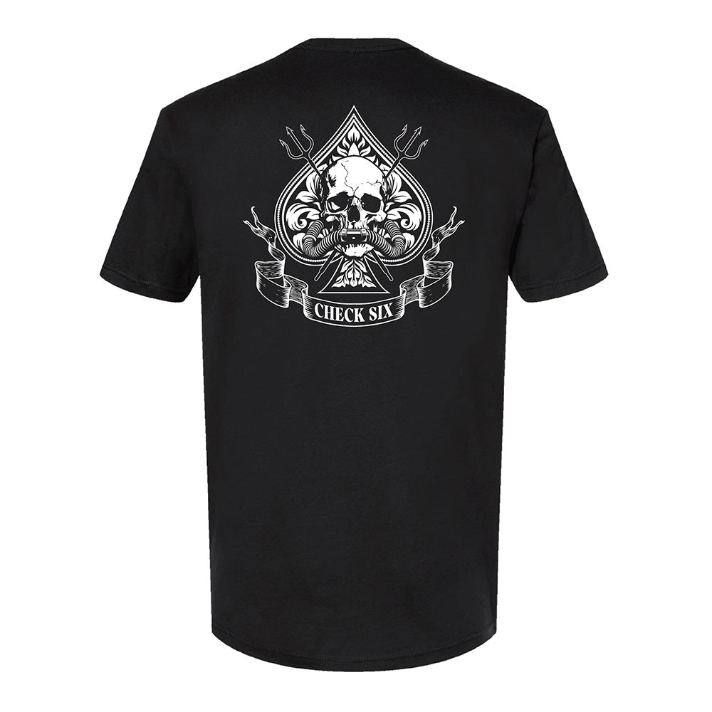 Check Six With Skull Scuba T-Shirt