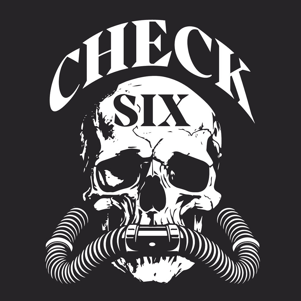 Check Six With Skull Scuba T-Shirt